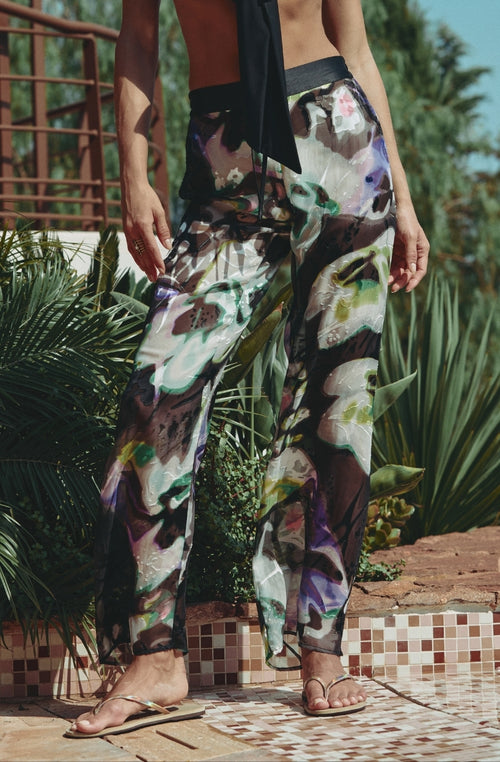 Pantalon en mousseline imprimée Cassiopée | Marjolaine lingerie