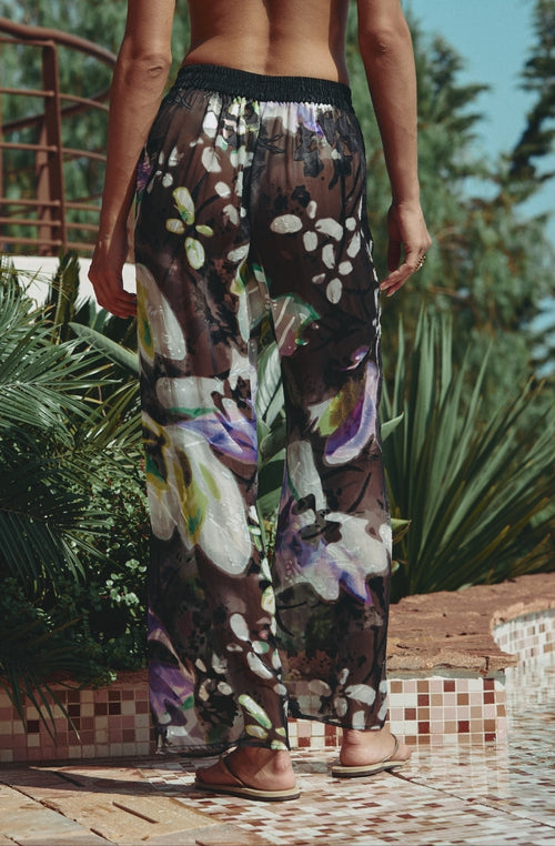 Pantalon en mousseline imprimée Cassiopée | Marjolaine lingerie