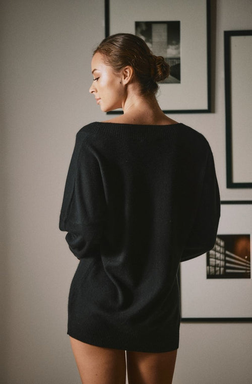 Divine cashmere sweater dress - Marjolaine - 3