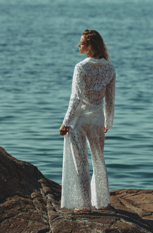 Céleste white lace shirt - Marjolaine - 3