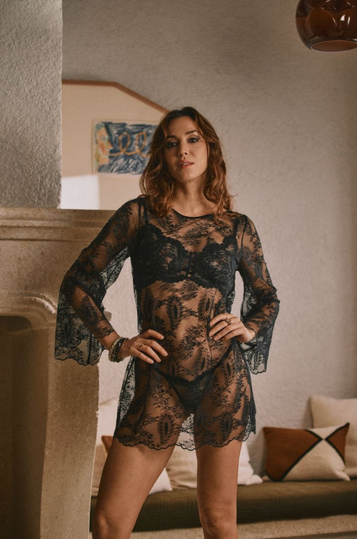 Daniella Lace Trapeze Dress - Marjolaine - 3