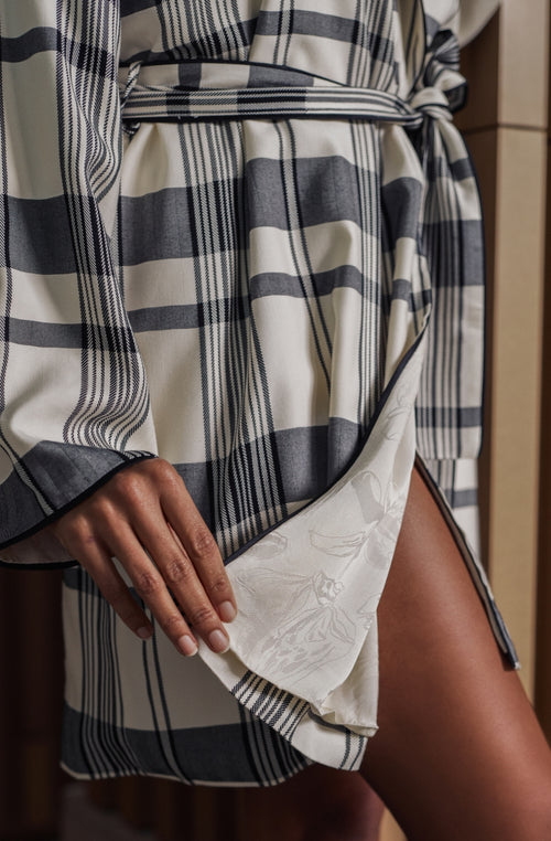 Kurzer Bademantel Brigitte - Marjolaine - 3