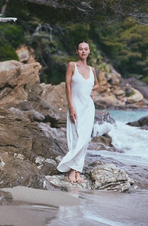 white mesh slip dress POWDER | Pre-order Handmade Draped off White Chiffon Sheer Mesh Wedding Reception Gown Dress Bridal Slip