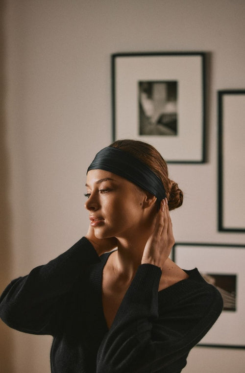 Haarband aus 19 Momme Maulbeerseide Daniella - Marjolaine - 2