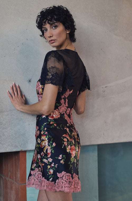 Bernadette silk nightie dress | Marjolaine lingerie